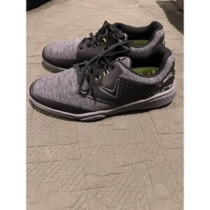 Callaway Men's Golf Cleats Black And Gray With Camo Trim On Heel
